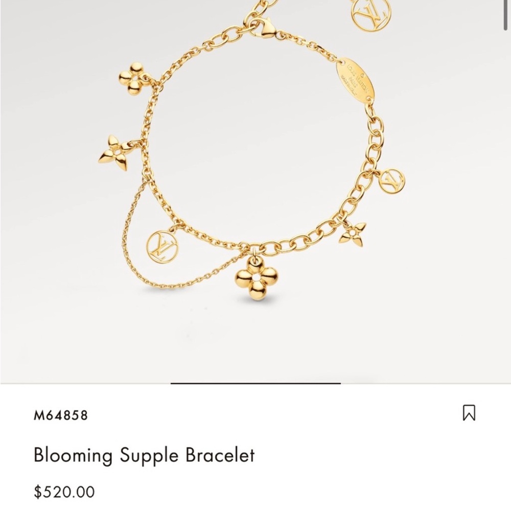 LV Louis Vuitton blooming supple bracelet EUC